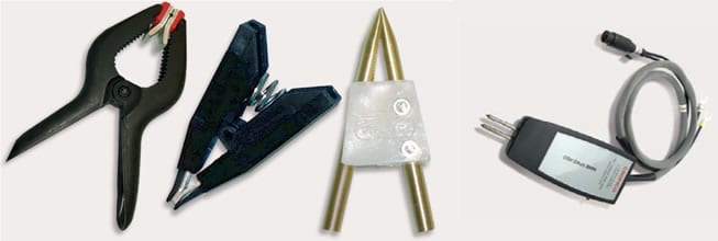 pinzas para medida de bajas resistencias